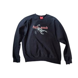 Full Send Black Crewneck Sweater for Men